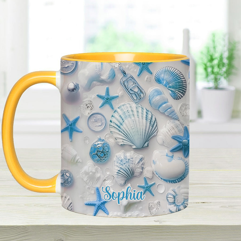 Beach Lovin' Girl - Personalized Sea Lover Accent Mug