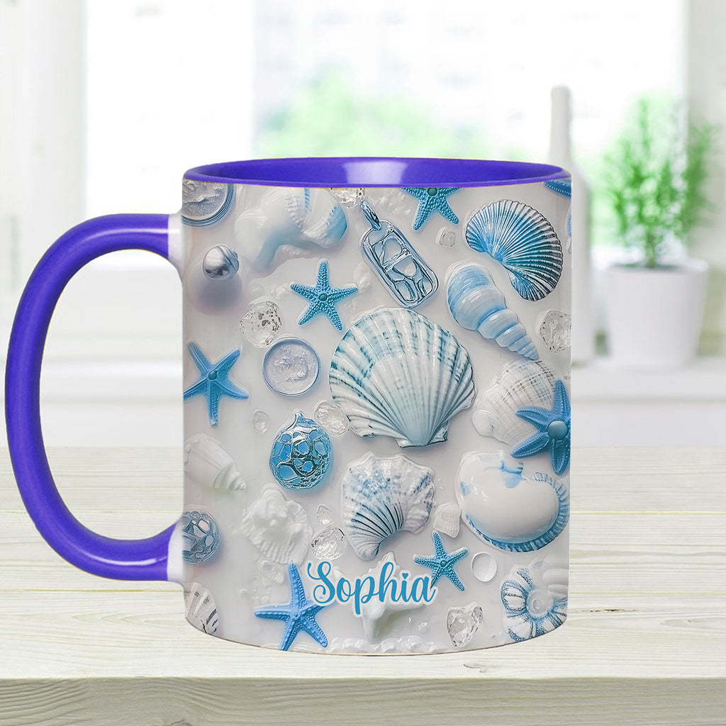 Beach Lovin' Girl - Personalized Sea Lover Accent Mug