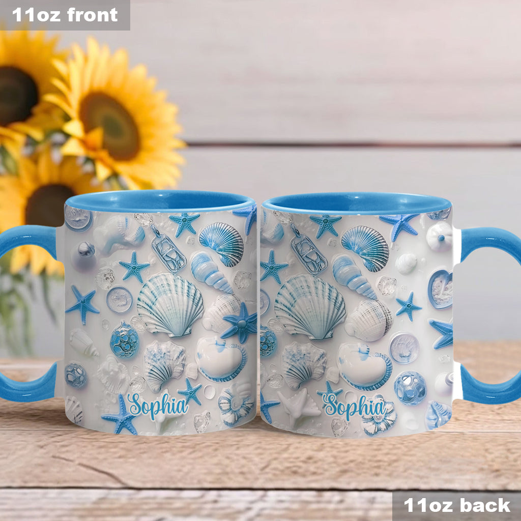 Beach Lovin' Girl - Personalized Sea Lover Accent Mug