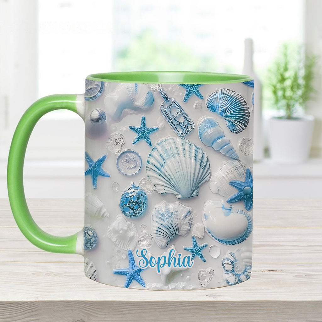 Beach Lovin' Girl - Personalized Sea Lover Accent Mug