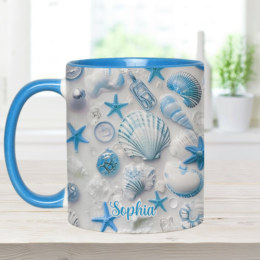 Beach Lovin' Girl - Personalized Sea Lover Accent Mug