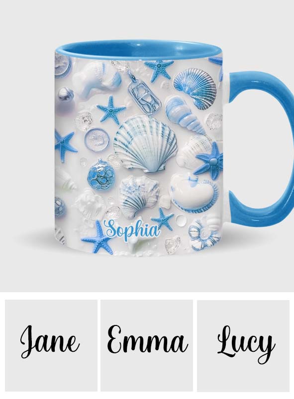 Beach Lovin' Girl - Personalized Sea Lover Accent Mug