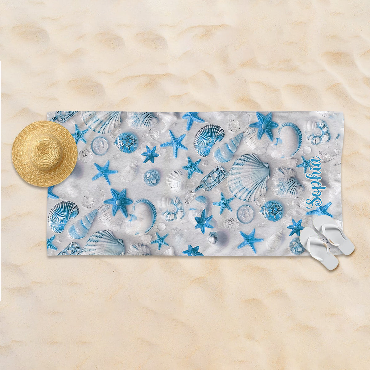 Beach Lovin' Girl - Personalized Sea Lover Quick-dry Beach Towel/ Bath Towel