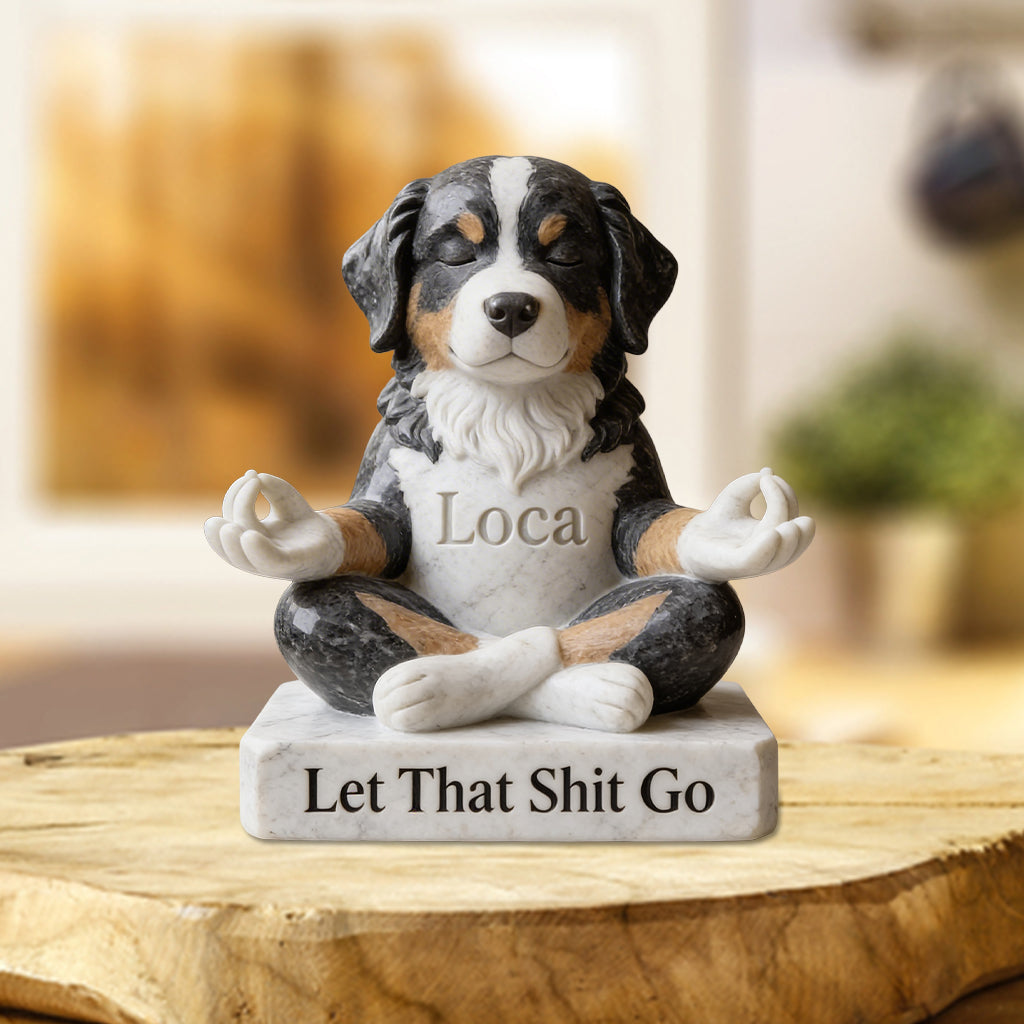 Laissez tomber ça - Plaque en acrylique personnalisée en forme de chien