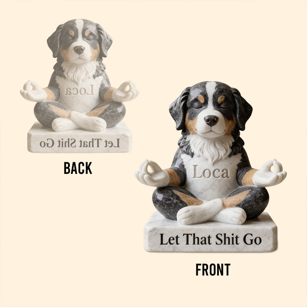 Laissez tomber ça - Plaque en acrylique personnalisée en forme de chien