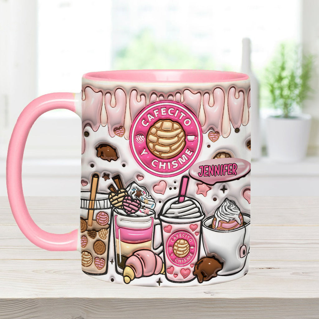 Cafecito Y Chisme - Personalized Coffee Accent Mug