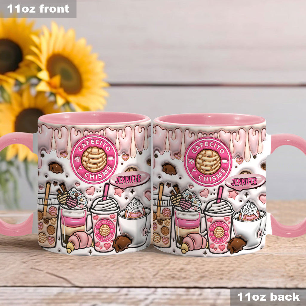Cafecito Y Chisme - Personalized Coffee Accent Mug