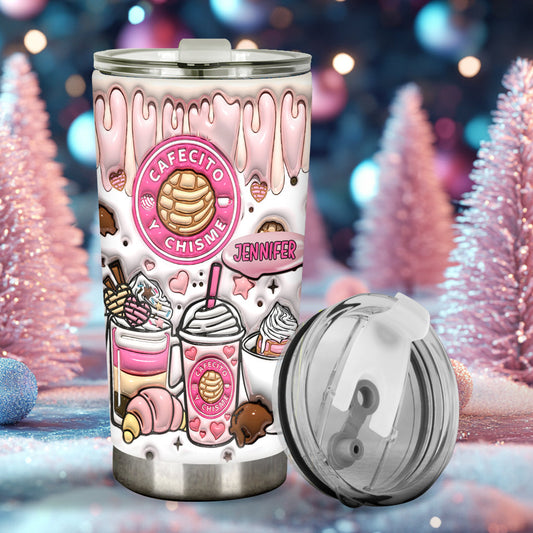 Cafecito Y Chisme - Personalized Coffee Tumbler
