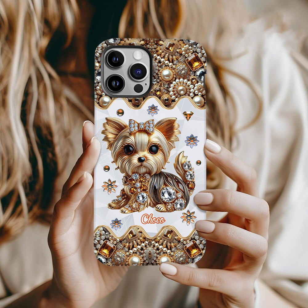 Love Yorkshire Terrier - Personalized Dog Full Print Phone Case