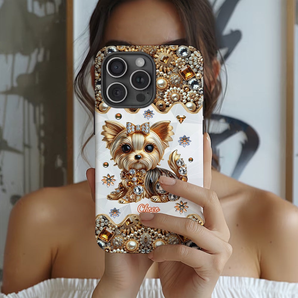 Love Yorkshire Terrier - Personalized Dog Full Print Phone Case