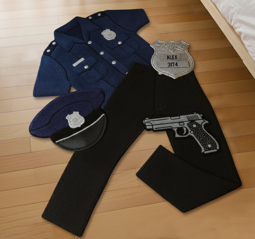 Tenues de police - Tapis de sol antidérapant personnalisé pour policier