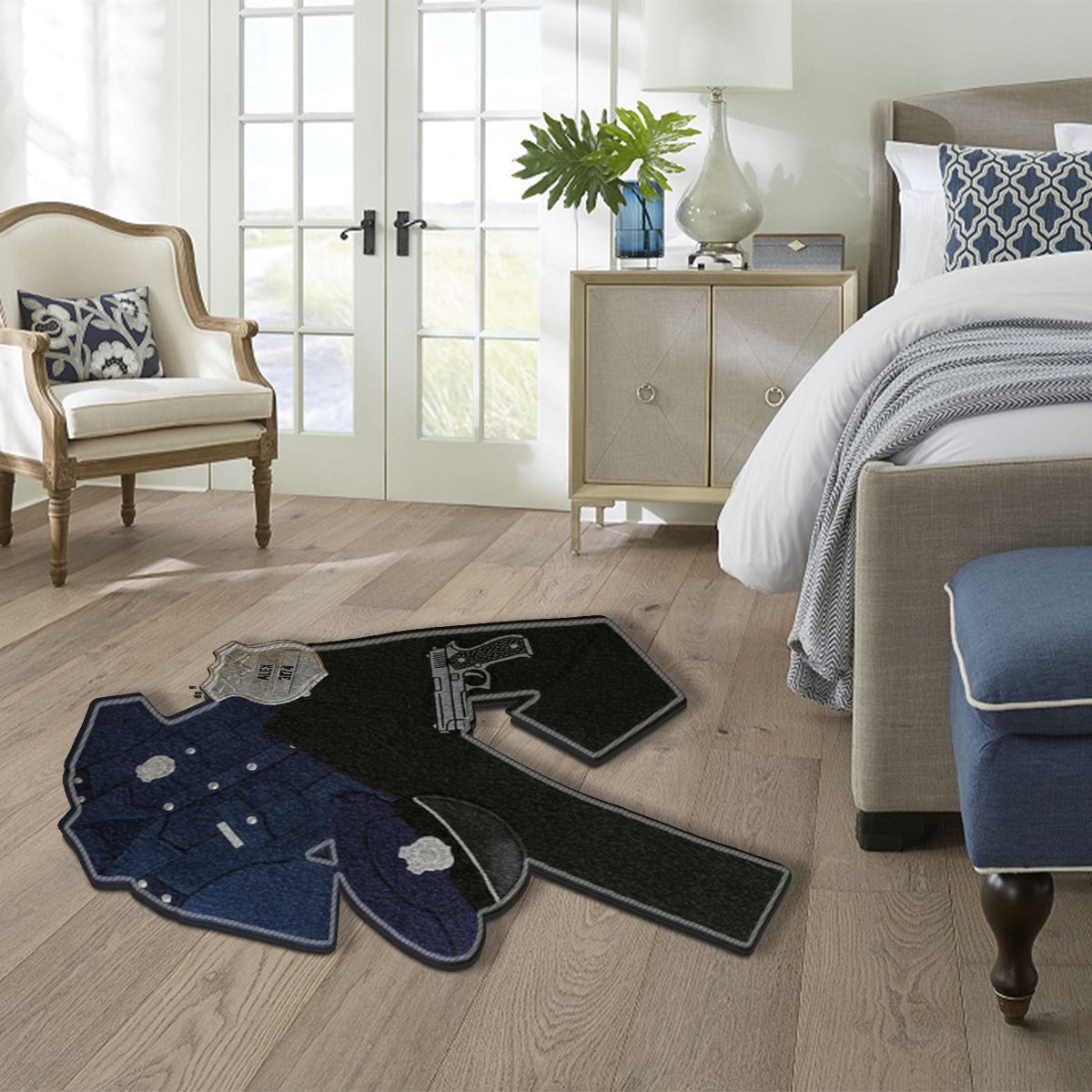 Tenues de police - Tapis de sol antidérapant personnalisé pour policier