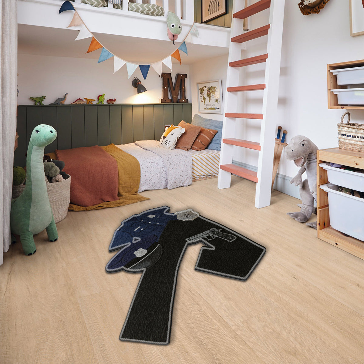 Tenues de police - Tapis de sol antidérapant personnalisé pour policier
