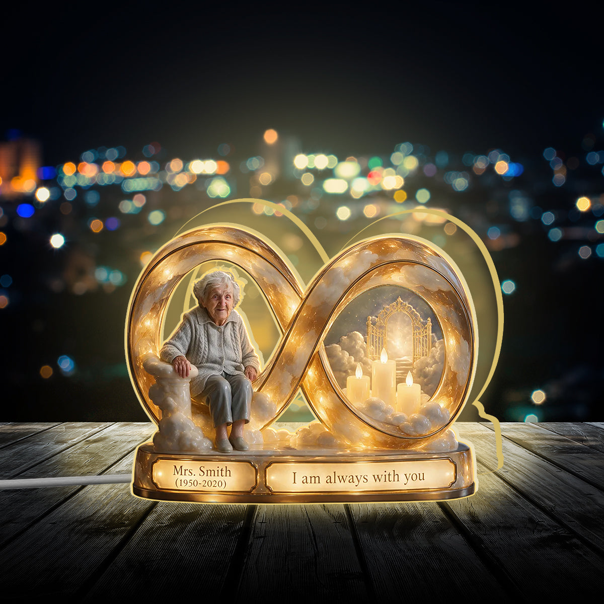 Personalized Memorial Gift, A Beautiful Keepsake to Honor a Loved One - Personalized Memorial Acrylic LED Night Light