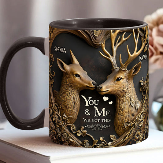 Toi et moi, on gère ! - Mug personnalisé sur le thème de la chasse