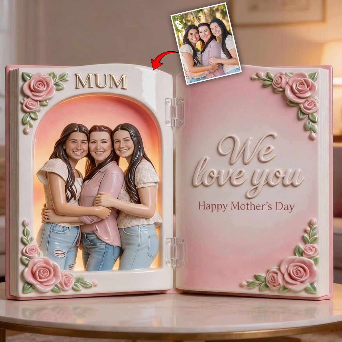 Custom Any Photo Perfect Gift For Mom, Grandma - Personalized Mother Acrylic Diptych