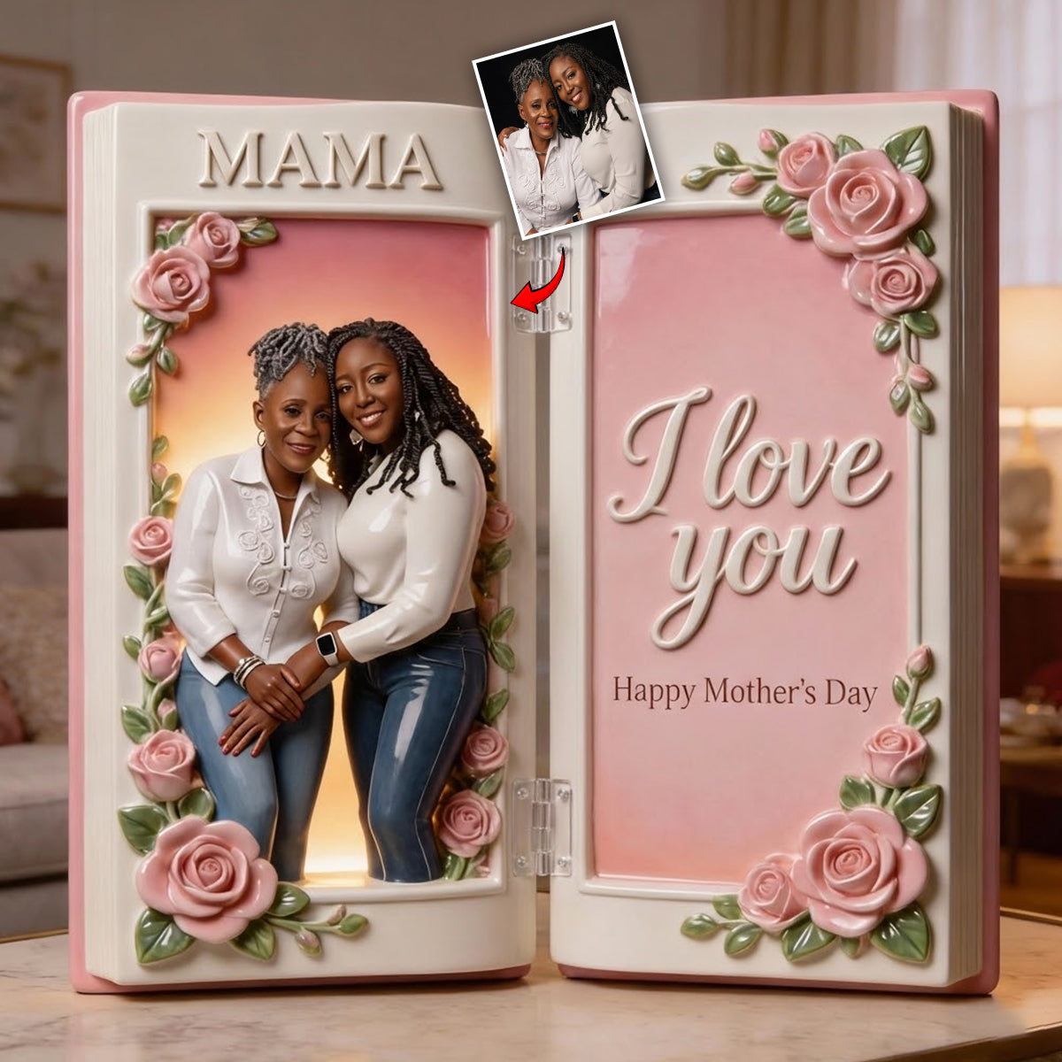 Custom Any Photo Perfect Gift For Mom, Grandma - Personalized Mother Acrylic Diptych