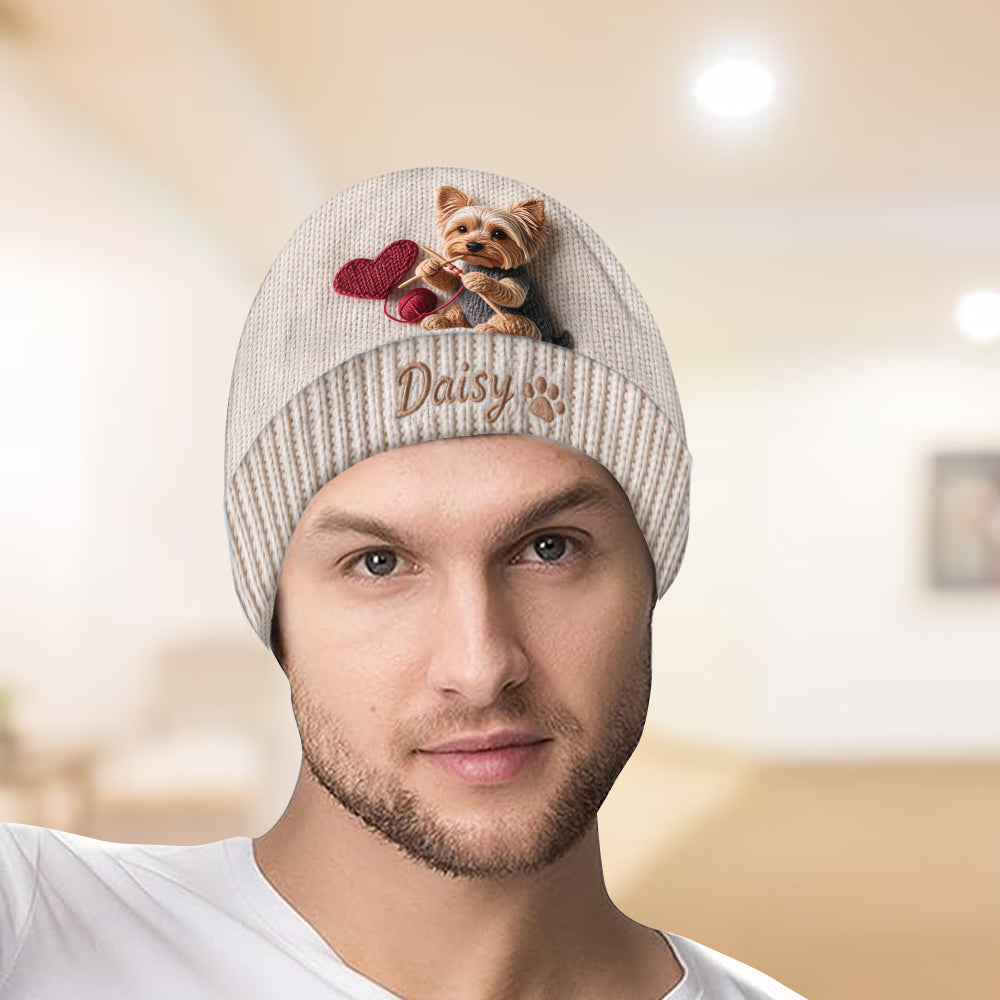 Merry Christmas - Personalized Dog Beanie Hat
