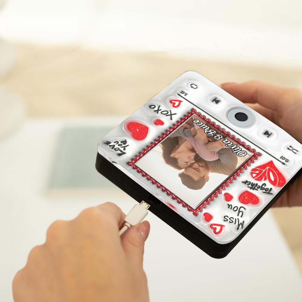 Transformez votre amour en chanson - Aimant de réfrigérateur musical personnalisé pour couples