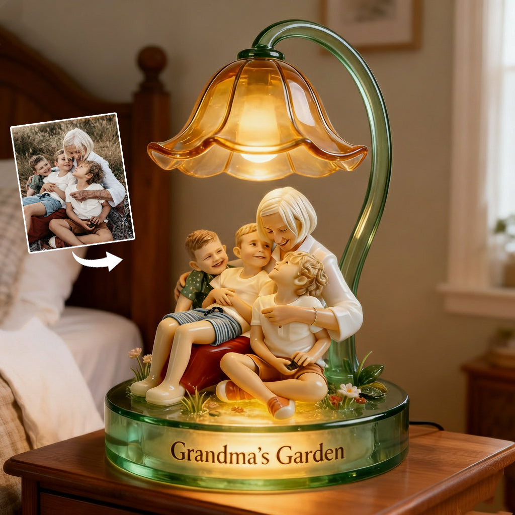 Perfect Gift For Grandma - Personalized Grandma Acrylic LED Night Light
