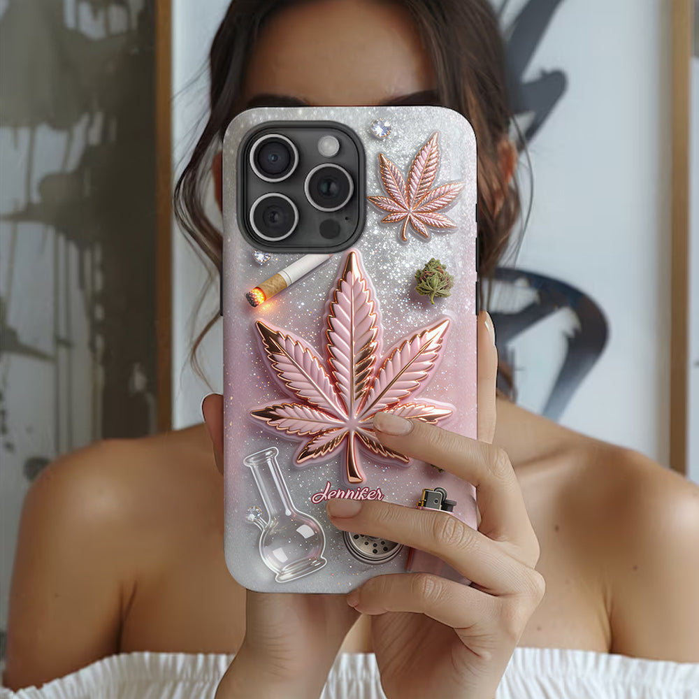 Coque de téléphone Magic Leaf - Motif cannabis personnalisé