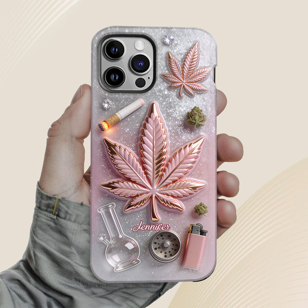 Coque de téléphone Magic Leaf - Motif cannabis personnalisé