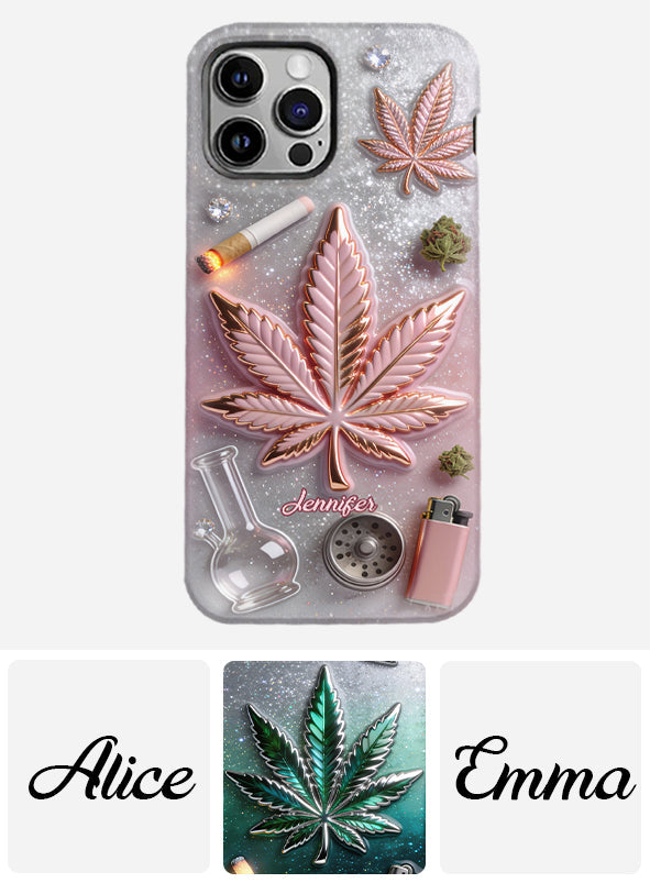 Coque de téléphone Magic Leaf - Motif cannabis personnalisé