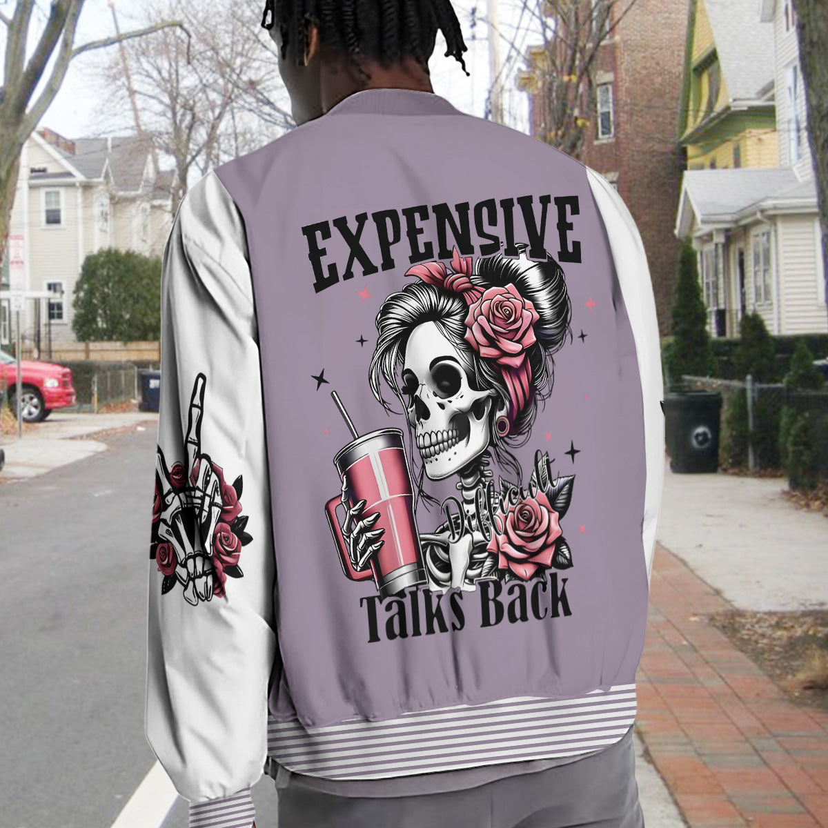Cool Skull - Personalized Skull Varsity Jacket