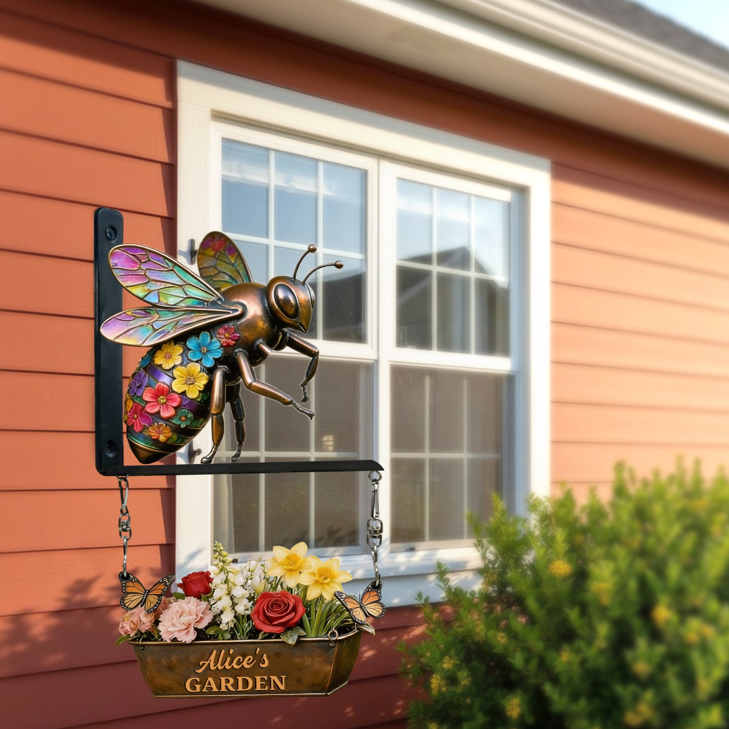 Welcome To The Garden - Personalized Gardening Wooden Wall Mount Sign