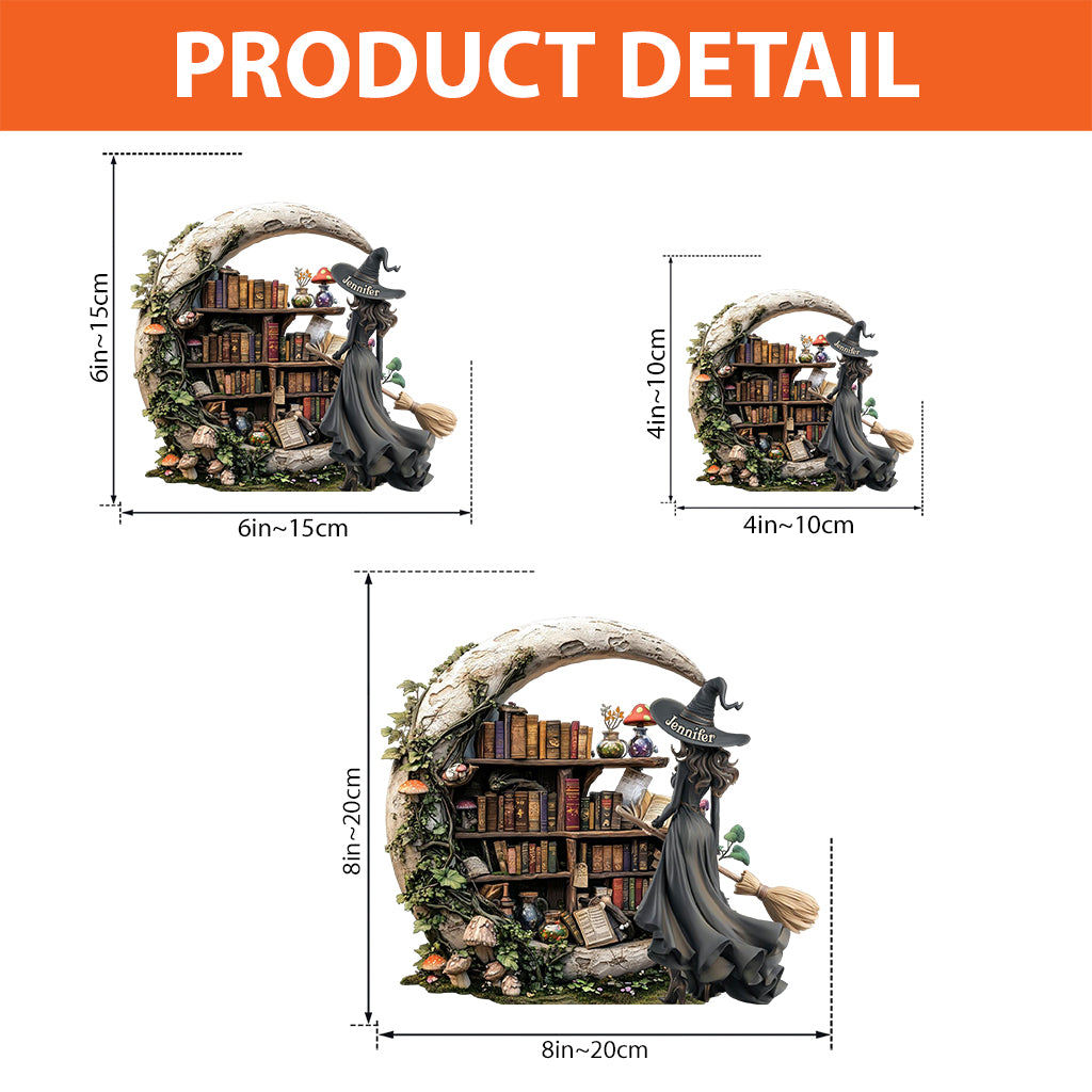 Beautiful Witch - Personalized Witch Custom Shaped Acrylic Plaque