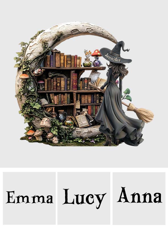 Beautiful Witch - Personalized Witch Custom Shaped Acrylic Plaque