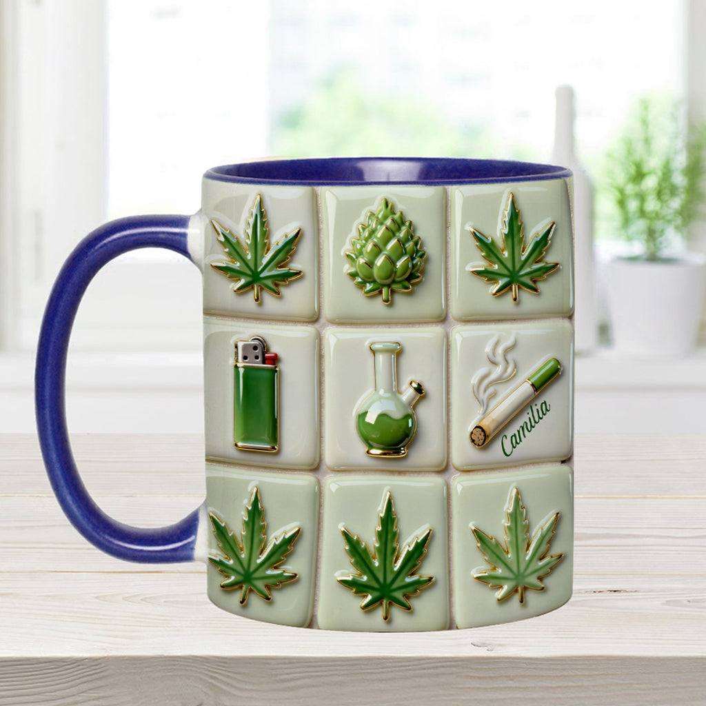 Mug personnalisé Green Magic Leaf - Motif cannabis