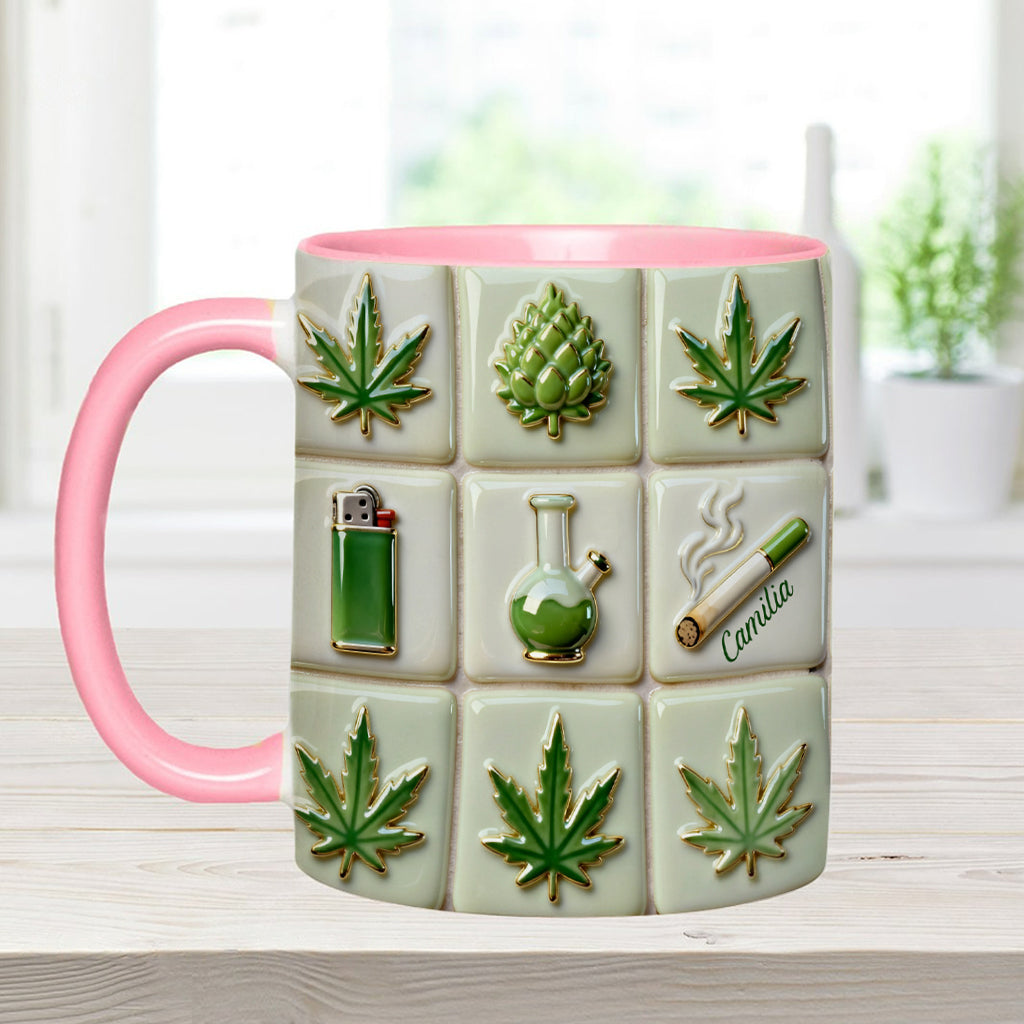 Mug personnalisé Green Magic Leaf - Motif cannabis