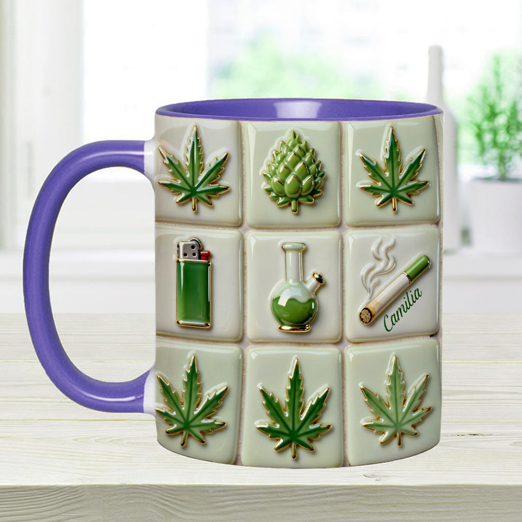 Mug personnalisé Green Magic Leaf - Motif cannabis