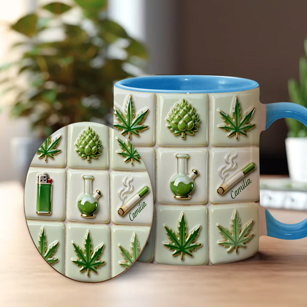 Mug personnalisé Green Magic Leaf - Motif cannabis