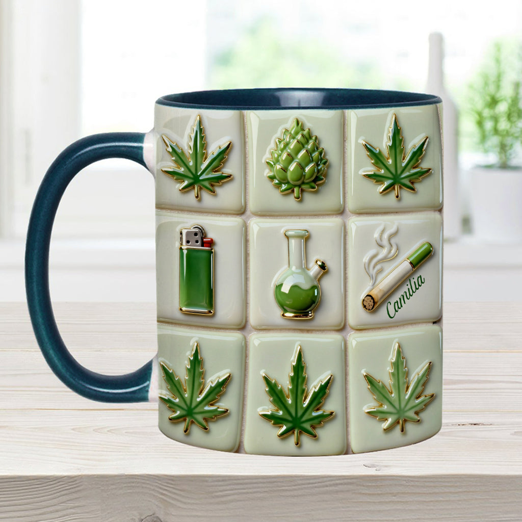 Mug personnalisé Green Magic Leaf - Motif cannabis