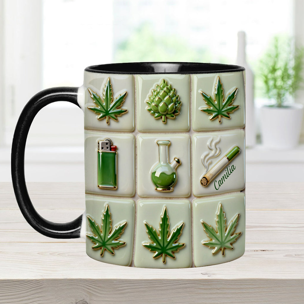 Mug personnalisé Green Magic Leaf - Motif cannabis