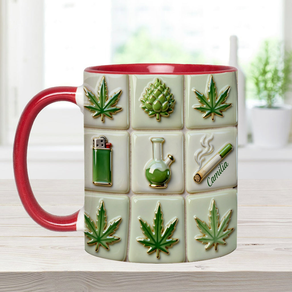 Mug personnalisé Green Magic Leaf - Motif cannabis