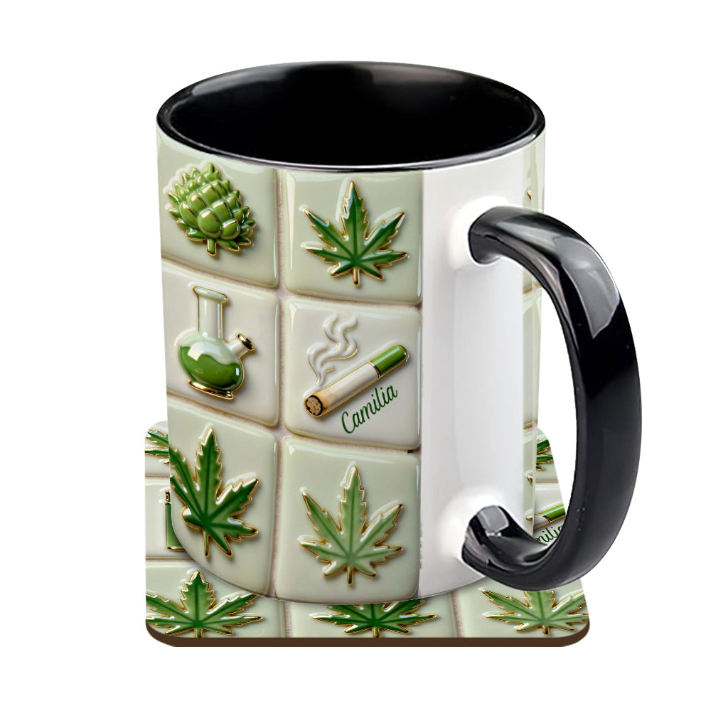 Mug personnalisé Green Magic Leaf - Motif cannabis