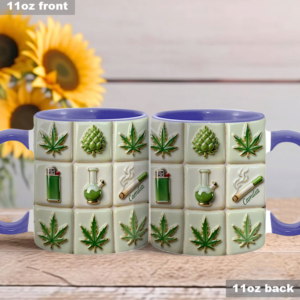 Mug personnalisé Green Magic Leaf - Motif cannabis