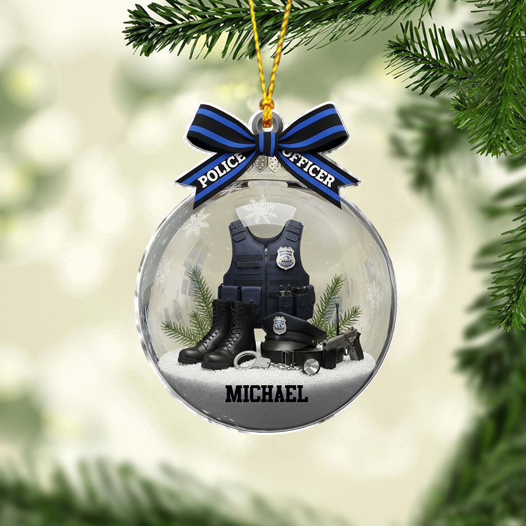 Proud Police Officer - Personalized Police Officer Ornament