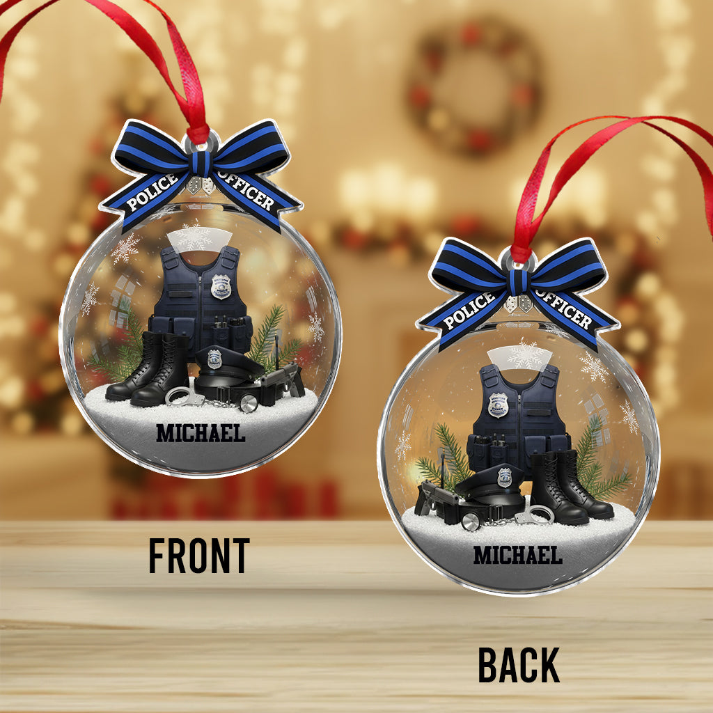 Proud Police Officer - Personalized Police Officer Ornament