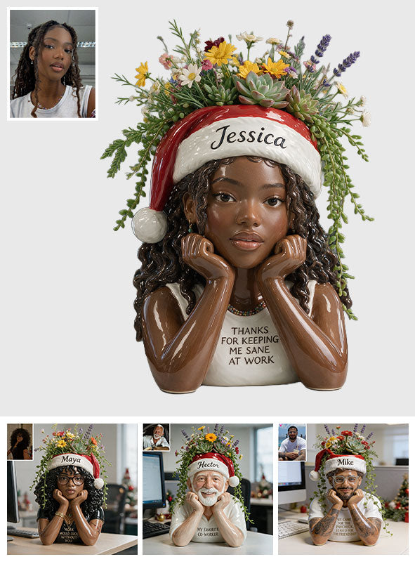 Custom From Any Photo - Personalized Colleague Acrylic Pot