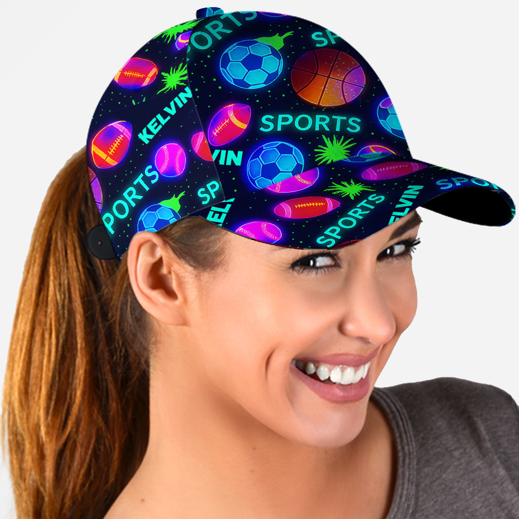 Cadeau sportif pour enfants et adolescents - Casquette classique personnalisée pour enfants