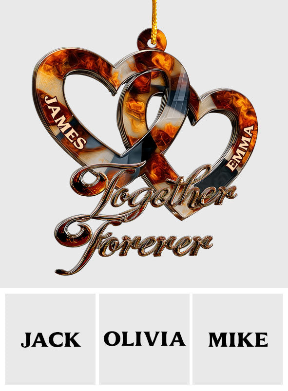 Together Forever - Personalized Couple Ornament