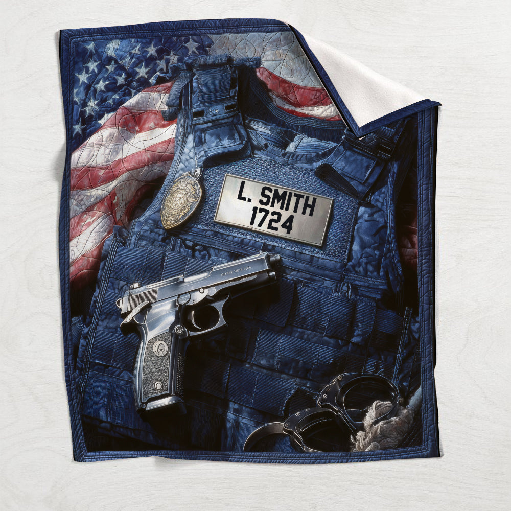 Servir et protéger - Couverture personnalisée pour policiers