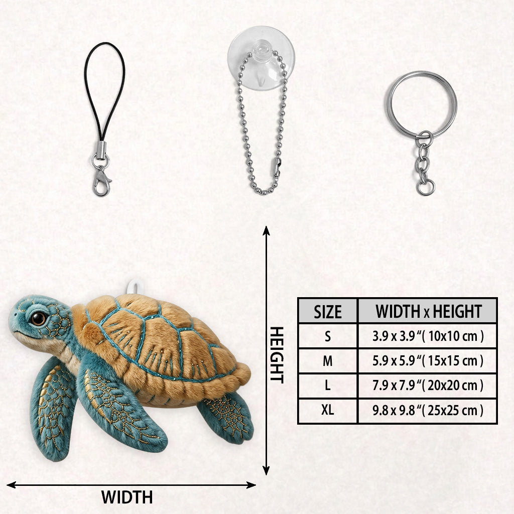 Sac Set Tortue de Mer Avec Charme - Sac Tote Matelassé Personnalisé Avec Charme Doux