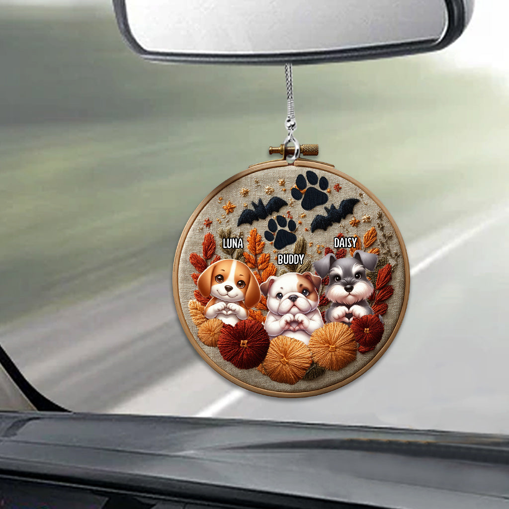 Tis The Season - Personalized Dog Car Ornament