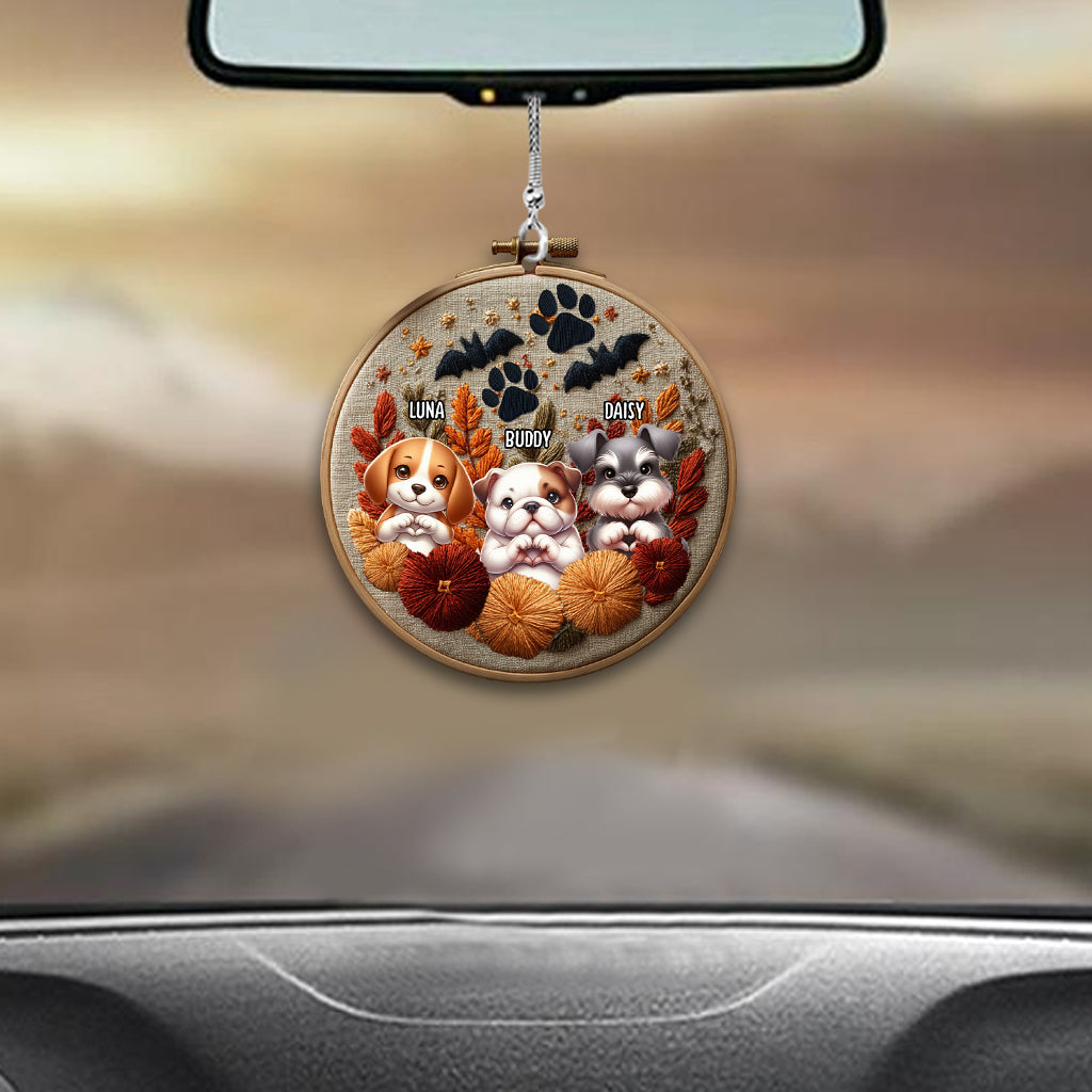 Tis The Season - Personalized Dog Car Ornament