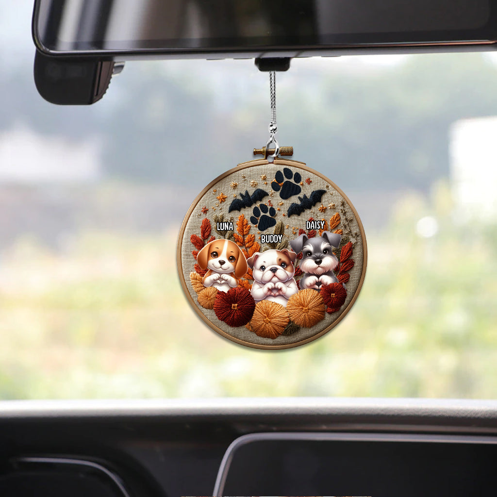 Tis The Season - Personalized Dog Car Ornament